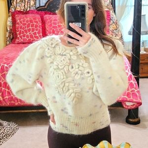 Loveshackfancy Claudette Alpaca Mohair Sweater